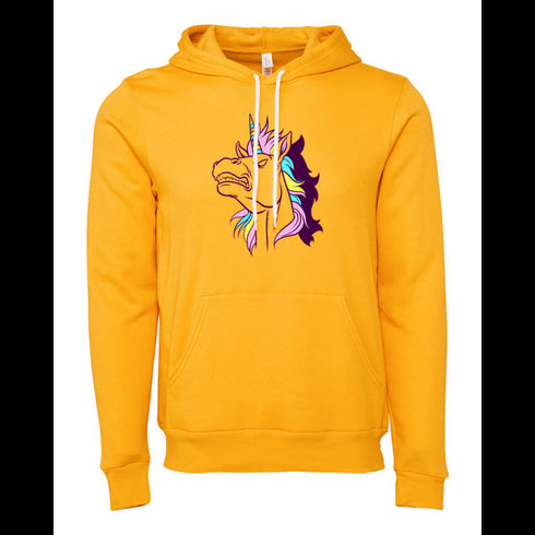 Colorful Unicorn Bella canvas hoodie 3719